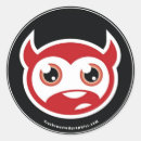 Recherche de diable autocollants Cornes