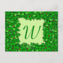 Recherche de vert foncé cartes postales Monogramme