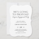 Recherche de surprise fiançailles invitations Élégant
