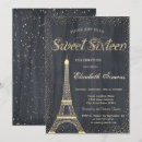 Recherche de tour eiffel élégant invitations 16 ans