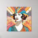 Recherche de dame impressions sur toile Portrait