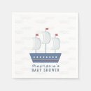 Recherche de baby boy shower serviettes Ahoy c'est un garçon