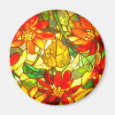 Recherche de vitrail magnets Floral