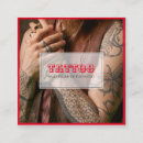 Recherche de typographie vintage cartes visite Tatoueur