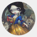 Recherche de loup de neige autocollants Blanc