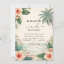 Recherche de paradis invitations Palmier