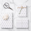 Recherche de petits pois blanc papier cadeau Points