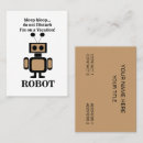Zoek naar robots visitekaartjes Grappig