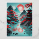 Recherche de motif japonais cartes postales Blanc