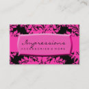 Recherche de fuschia et noir cartes visite Chaud