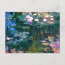 Recherche de peintures impressionnistes cartes postales Nénuphars