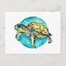 Recherche de tortues marines cartes postales Sous marin