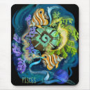 Recherche de signe zodiaque tapis souris Poissons