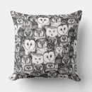 Recherche de hibou blanc coussins Chouette