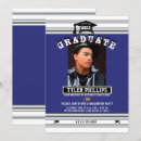 Recherche de bleu royal et argent invitations Moderne