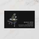 Recherche de note musicale cartes visite Élégant