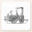 Recherche de locomotives à vapeur dessous de verres Vintage