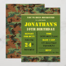 Recherche de vert camouflage invitations Fête