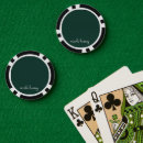 Recherche de vert jetons poker Monogramme