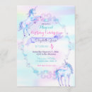Recherche de licorne invitations Lavande
