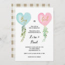 Recherche de valentine gender reveal invitations Il ou elle