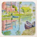 Recherche de venise dessous de verres Bateaux