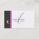 Recherche de monogramme e cartes visite Simple