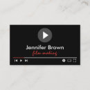 Recherche de production cinématographique cartes visite Film