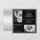 Recherche de 25èmes de mariage anniversaire invitations Couple