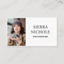 Recherche de taille de portefeuille cartes visite Photographe