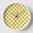 Recherche de jaune moutarde horloges Blanc