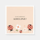 Recherche de d anniversaire de coccinelle serviettes Mignon