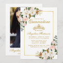 Recherche de rose gold quinceanera invitations Élégant