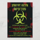 Recherche de zombies halloween invitations Sang