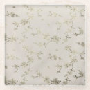 Recherche de motif floral vintage dessous de verres Beige