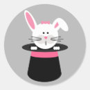 Recherche de magicien autocollants Lapin