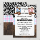 Recherche de western gender reveal invitations Révélation de genre