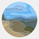 Recherche de paysage abstrait autocollants Arbres