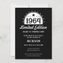 Recherche de adult 60th anniversaire invitations Noir et blanc