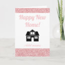 Recherche de nouvelle maison heureuse vœux cartes Unique