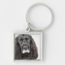 Zoek naar hond portret sleutelhangers Kijkend camera