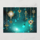 Recherche de clé antique cartes postales Steampunk