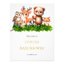 Zoek naar bosdieren posters Baby shower