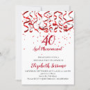Recherche de red ribbon invitations Moderne