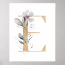 Recherche de e initiale posters Élégant