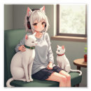 Recherche de port de fille art Chat
