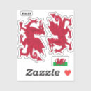 Recherche de cymru autocollants Dragon rouge