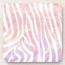 Zoek naar zebra onderzetters Meisje