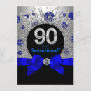 Recherche de blue and silver invitations Parties scintillant