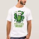 Zoek naar groene klaver tshirts Iers